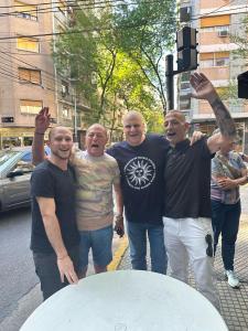 Marcelo Puella en la inauguración de la UB "La Organización vence al tiempo" junto con compañeros históricos del PJ (22/10/2024)